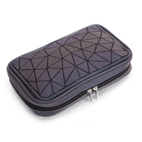 Geometric Iridescent Colour Changing Multipurpose Large Makeup Bag